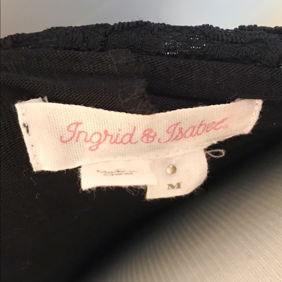 (A) Ingrid & Isabel Lace Maternity Dress (black) - Picture 5 of 5